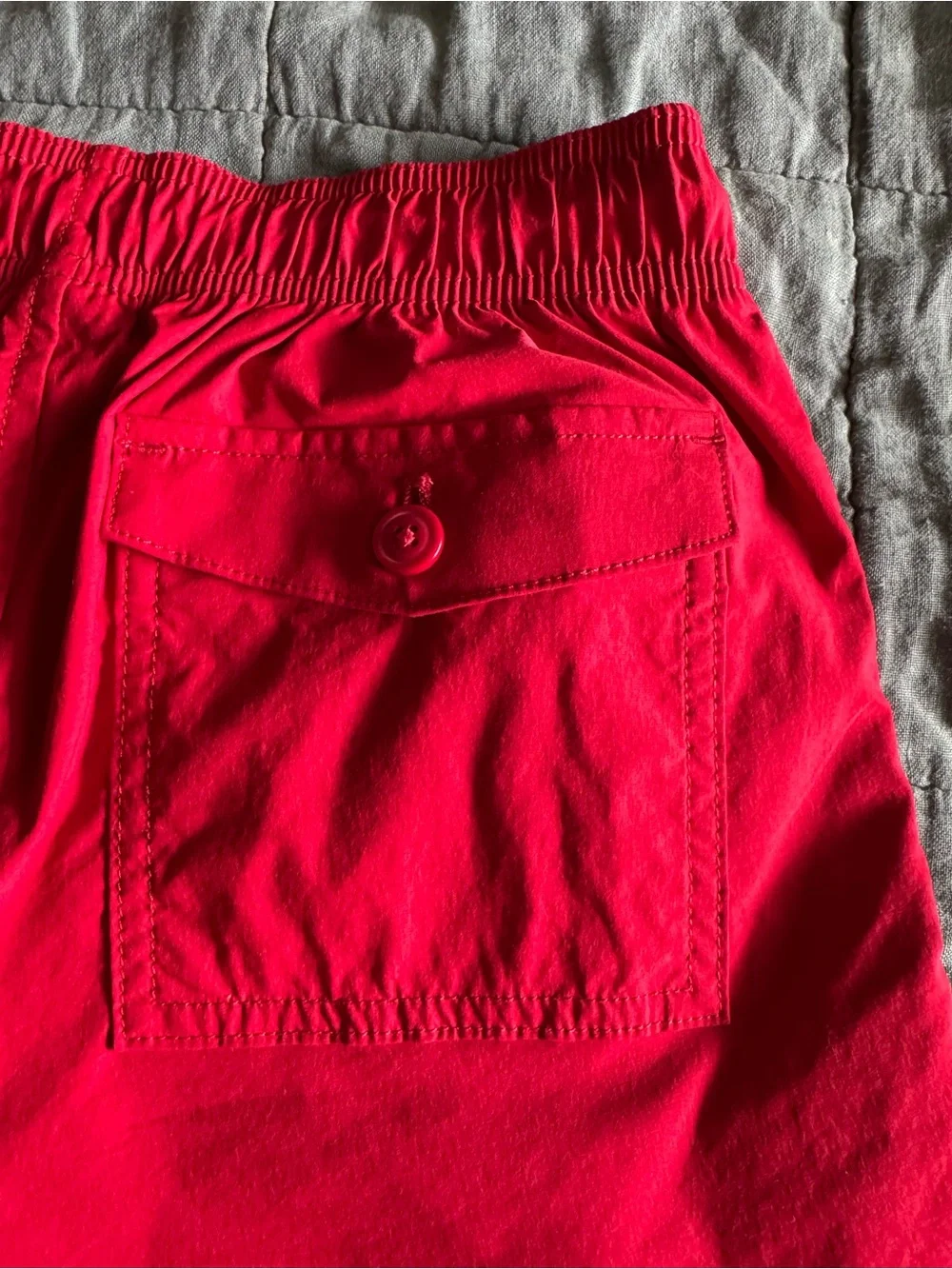 J. Crew Crewcuts Boys' Tech Dock Shorts with Piping – Red and Blue